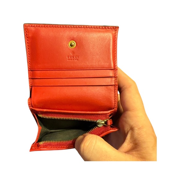 AUTHENTIC Gucci GG Supreme Cherry Card Case Wallet - FULL SET - Pristine! - Picture 7 of 13